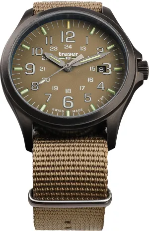 Traser H3 P67 Officer Pro GunMetal Khaki Watch