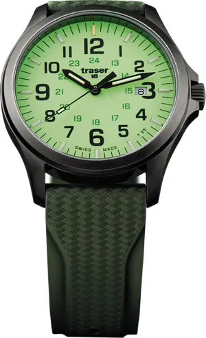 Traser H3 P67 Officer Pro GunMetal Lime Watch