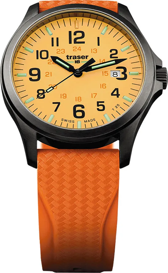 Traser H3 P67 Officer Pro GunMetal Orange Watch