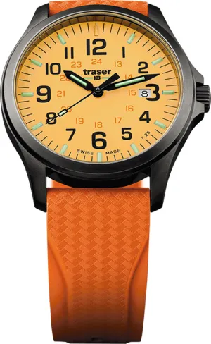 Traser H3 P67 Officer Pro GunMetal Orange Watch
