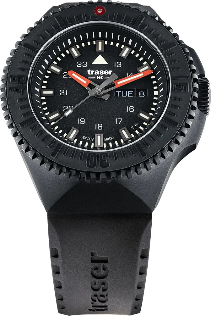 Traser H3 P69 Black Stealth Black Rubber Watch