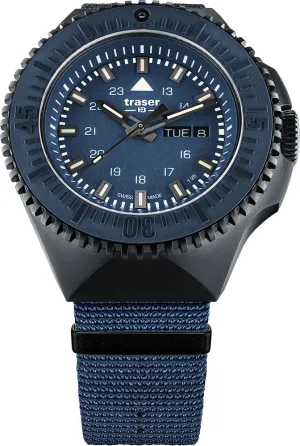 Traser H3 P69 Black Stealth Blue Nato Watch