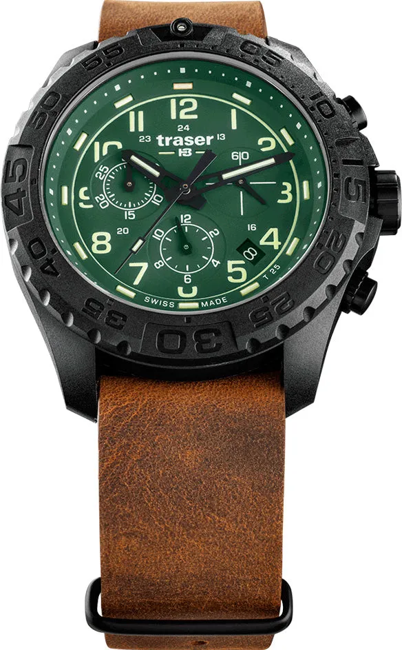 Traser H3 P96 OdP Evolution Chrono Green Watch