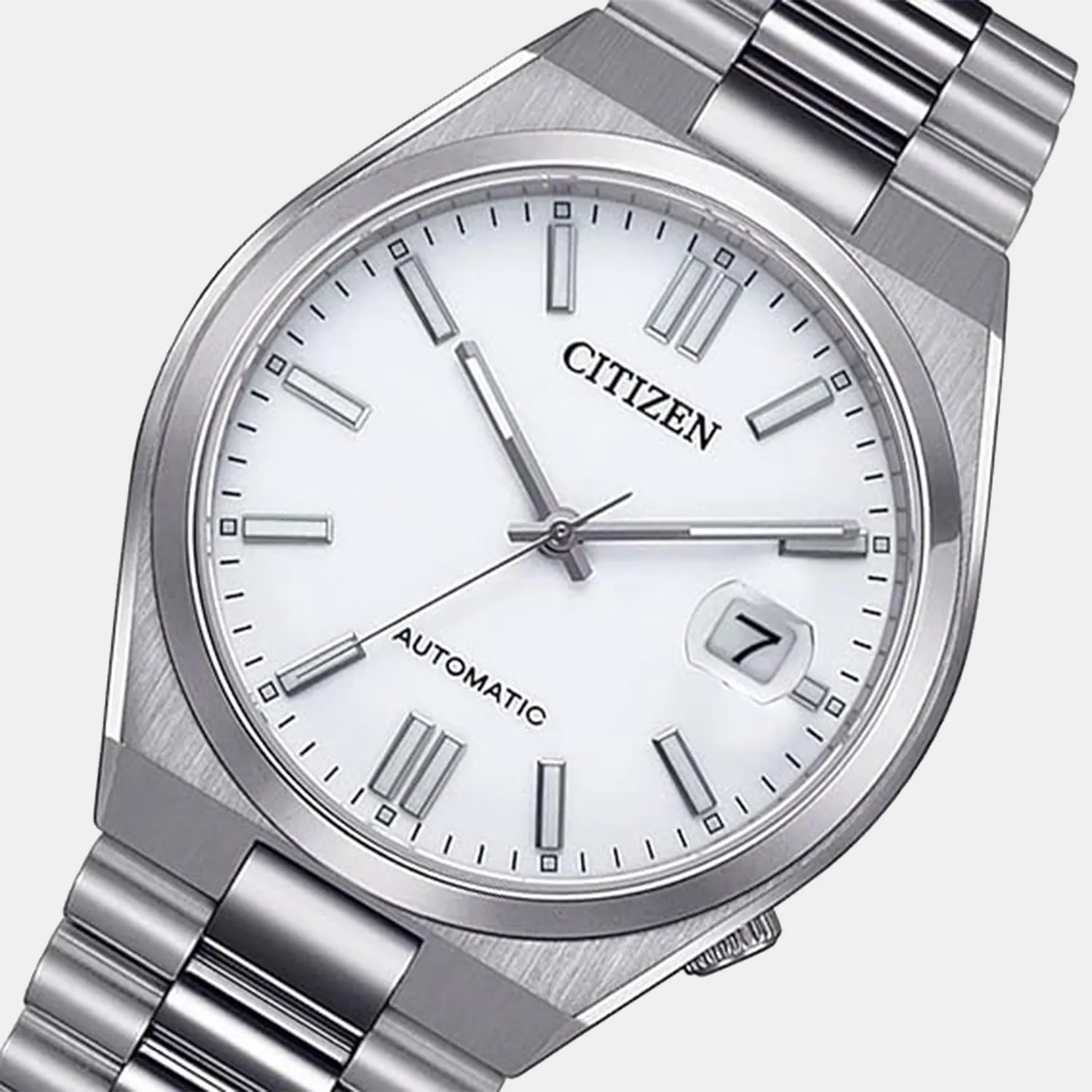 Tsuyosa Collection Men Automatic White Dial Analog Stainless Steel Watch NJ0150-81A
