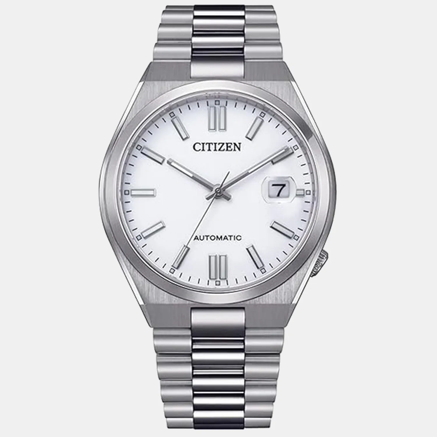 Tsuyosa Collection Men Automatic White Dial Analog Stainless Steel Watch NJ0150-81A