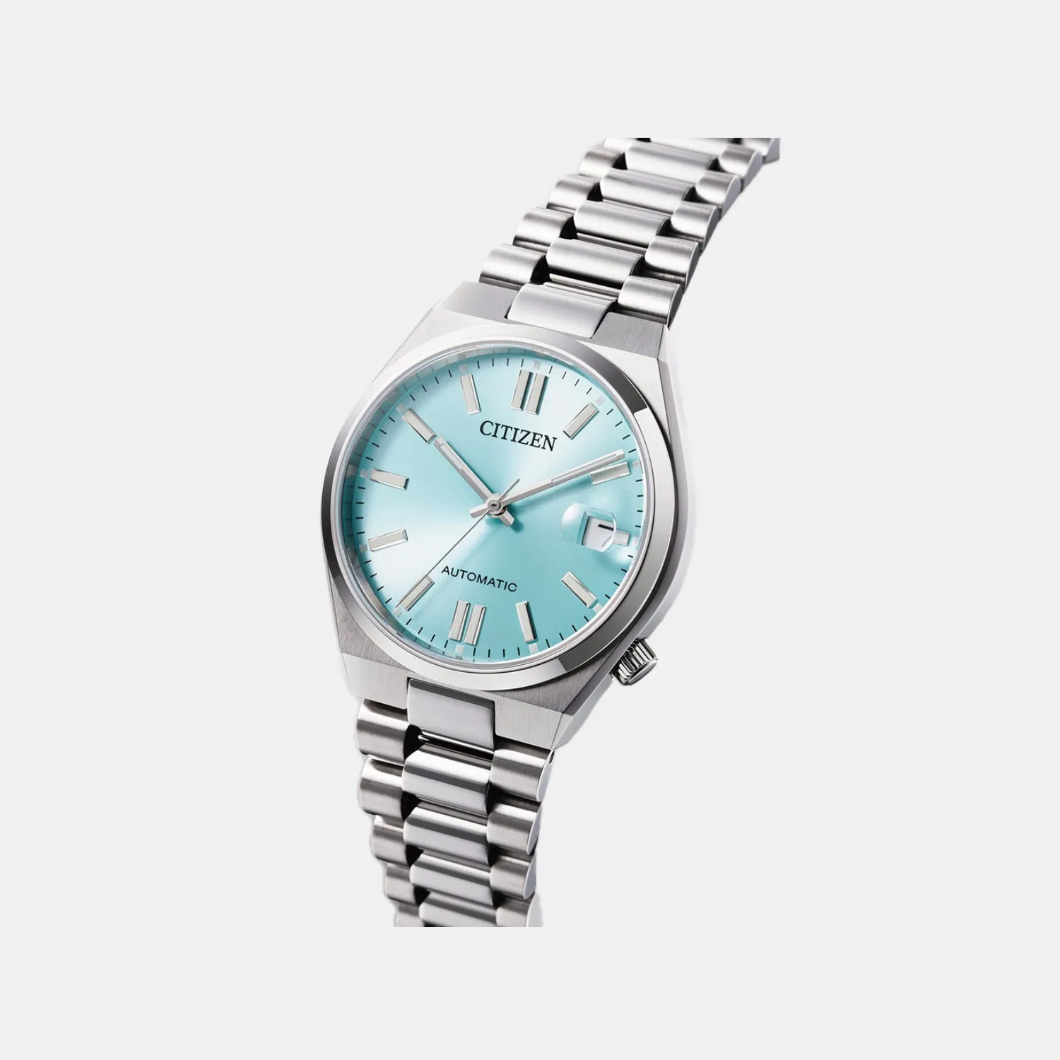 Tsuyosa Unisex Automatic Ice Blue Dial Analog Stainless Steel Watch NJ0200-50L