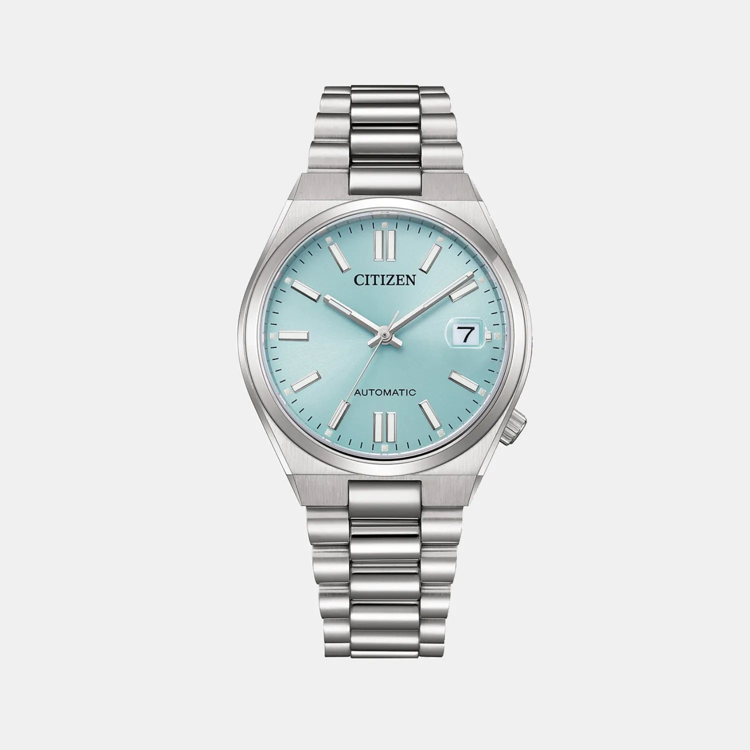 Tsuyosa Unisex Automatic Ice Blue Dial Analog Stainless Steel Watch NJ0200-50L