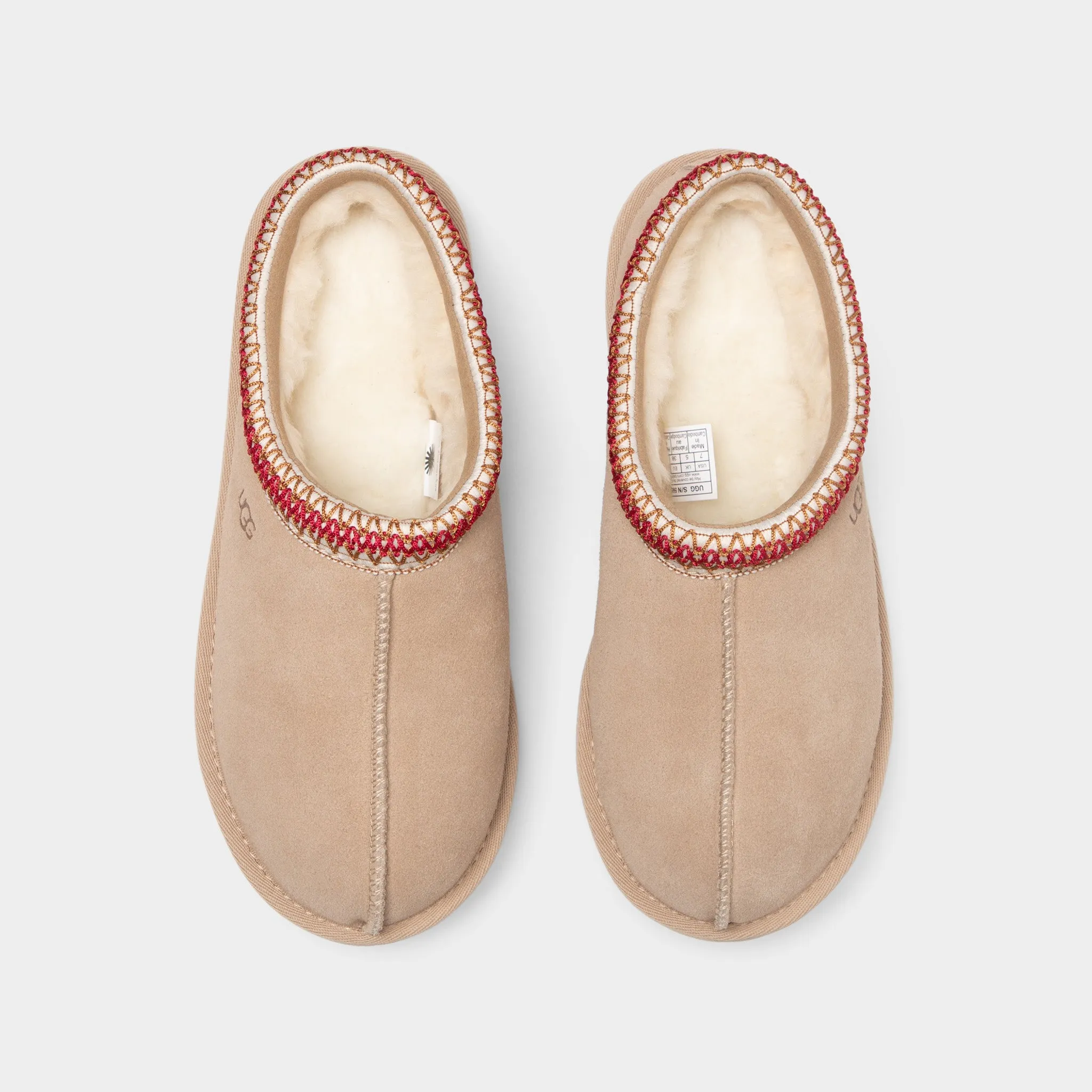 Ugg Women's Tasman Sand / Dark Cherry Ugg Shoes