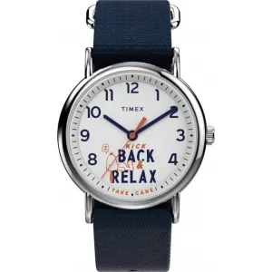 Unisex Weekender Silver-Tone Watch TW2V41900