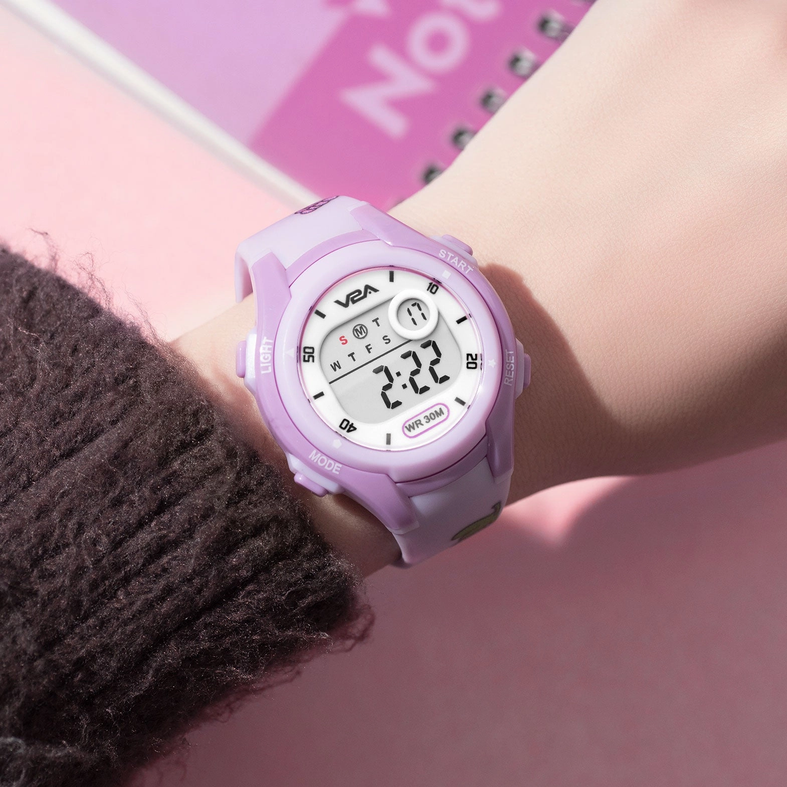 V2A Boys and Girls Kids Watch - Waterproof Watch, Gifts for Boys and Girls Age 5-13 for Multi-Functional 30 M Waterproof Digital Sports Watches for 3 4 5 6 7 Year Old Girls