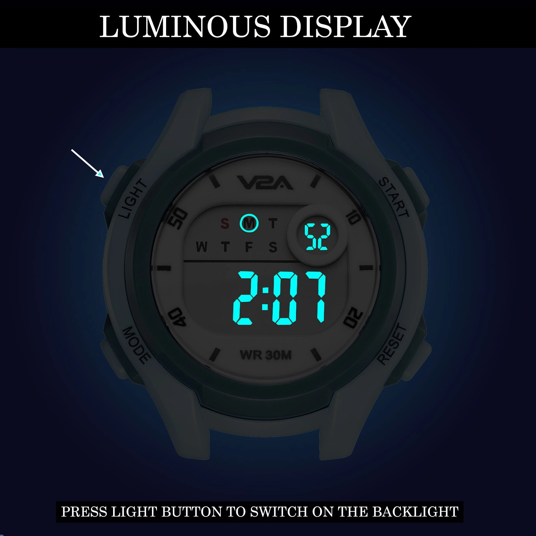 V2A Boys and Girls Kids Watch - Waterproof Watch, Gifts for Boys and Girls Age 5-13 for Multi-Functional 30 M Waterproof Digital Sports Watches for 3 4 5 6 7 Year Old Girls