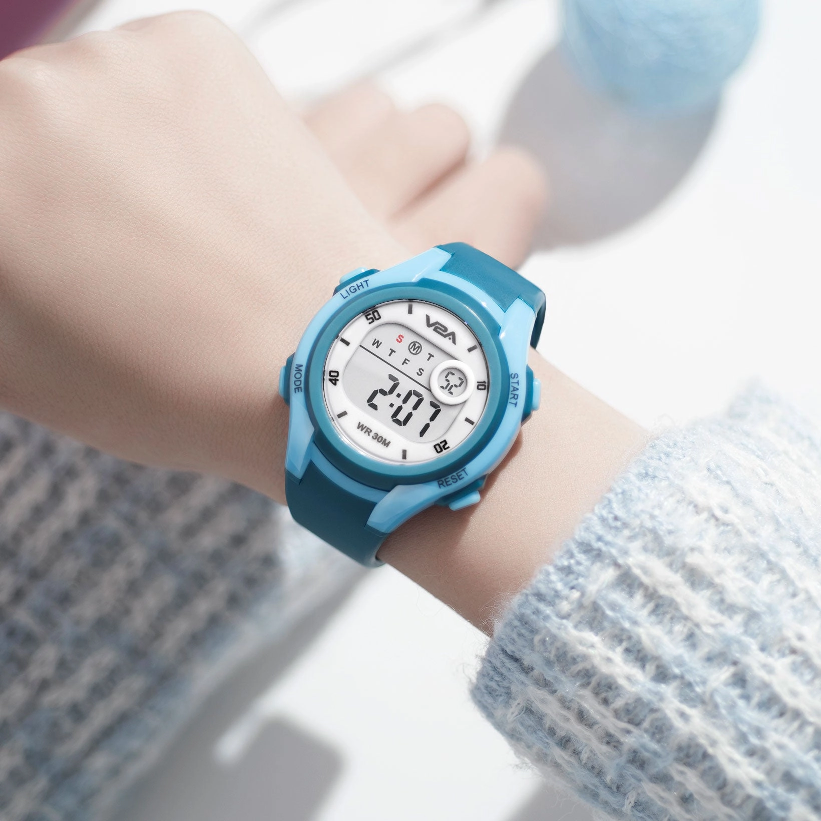 V2A Boys and Girls Kids Watch - Waterproof Watch, Gifts for Boys and Girls Age 5-13 for Multi-Functional 30 M Waterproof Digital Sports Watches for 3 4 5 6 7 Year Old Girls