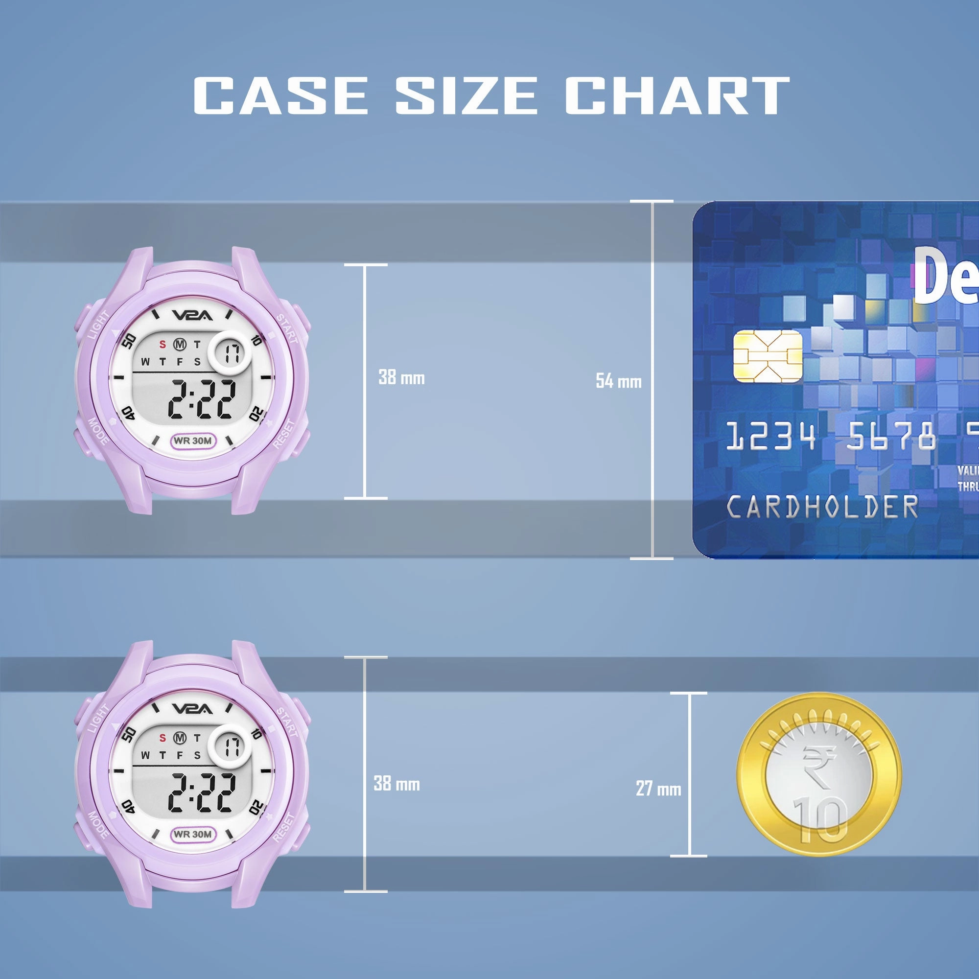 V2A Boys and Girls Kids Watch - Waterproof Watch, Gifts for Boys and Girls Age 5-13 for Multi-Functional 30 M Waterproof Digital Sports Watches for 3 4 5 6 7 Year Old Girls