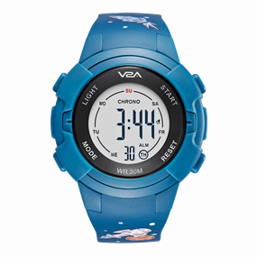 V2A Boys Green Planets Digital Watch - Sports Watch for Boys Age 5-13 | Latest Watch for Kids | Gift for Kids | Return Gifts | Birthday Gifts | Gift for Girls | Gift for Boys