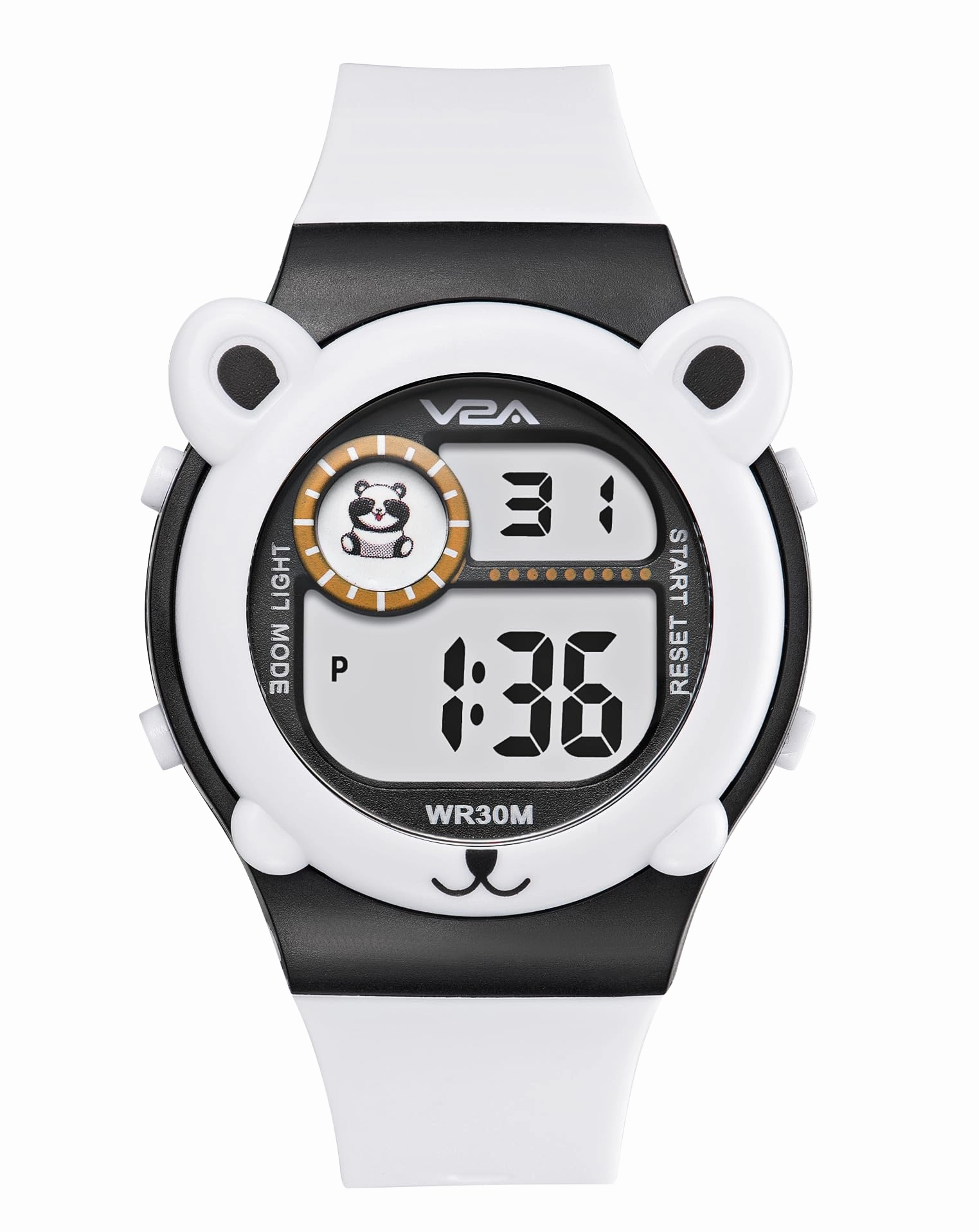 V2A Critter Series Digital Watch for Kids (Ages 3?0) ?Cute Cat Ears, 7-Color Backlight, Waterproof, Alarm & Stopwatch