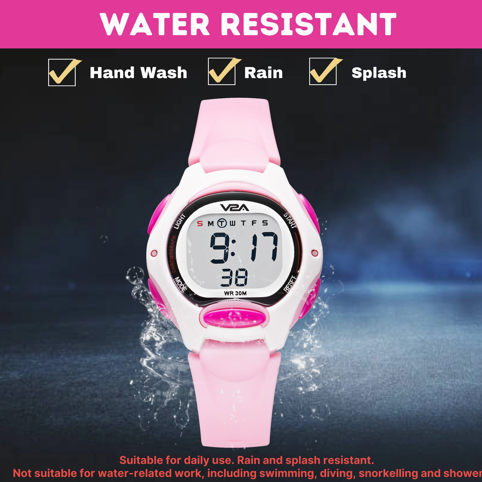 V2A Digital Watch for Boys ?Kids Between 3 to 10 Years of Age Multi-Functional 30 M Waterproof Digital Sports Watches for Boys| Watch for Kids Age 3 5 6 7 8