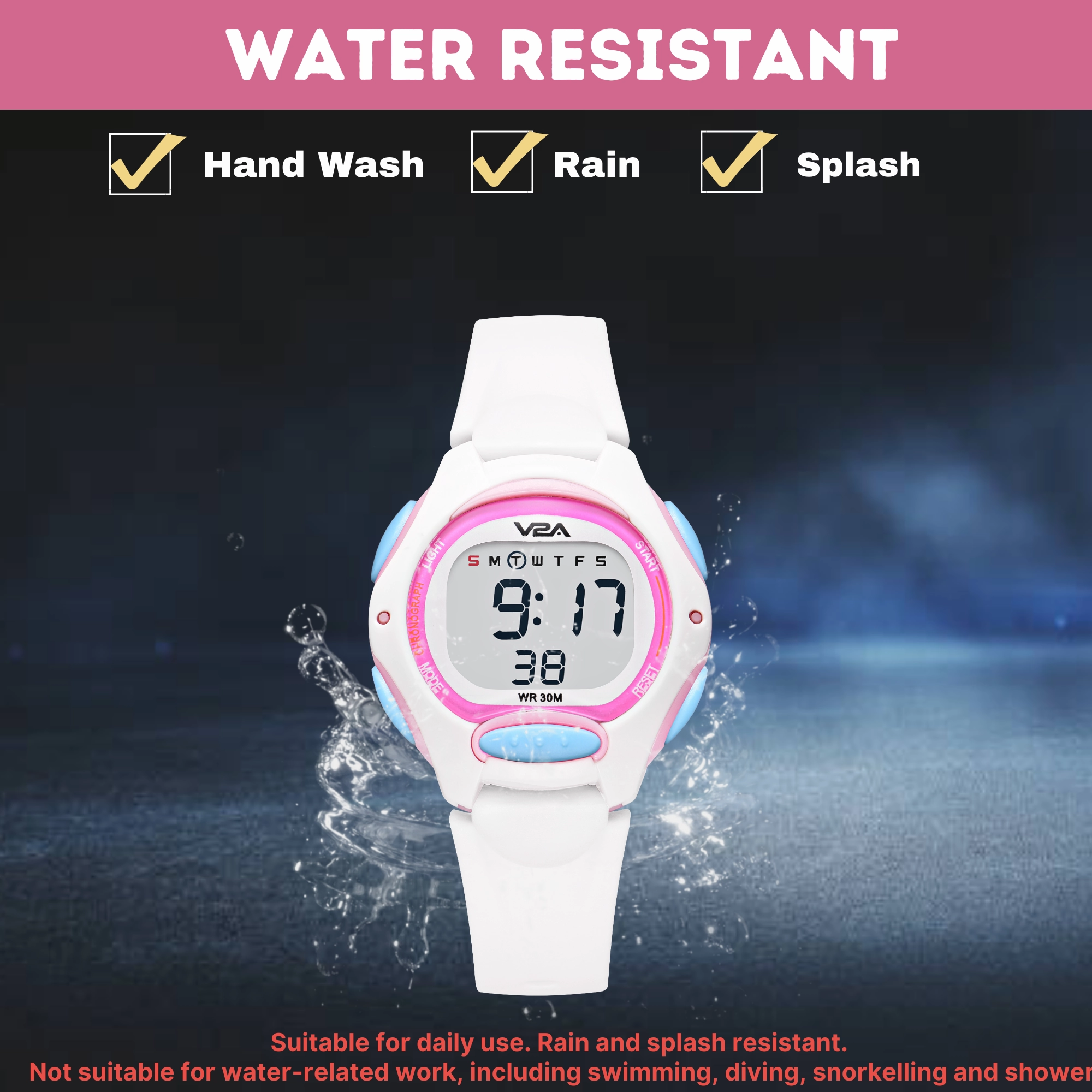 V2A Digital Watch for Boys ?Kids Between 3 to 10 Years of Age Multi-Functional 30 M Waterproof Digital Sports Watches for Boys| Watch for Kids Age 3 5 6 7 8