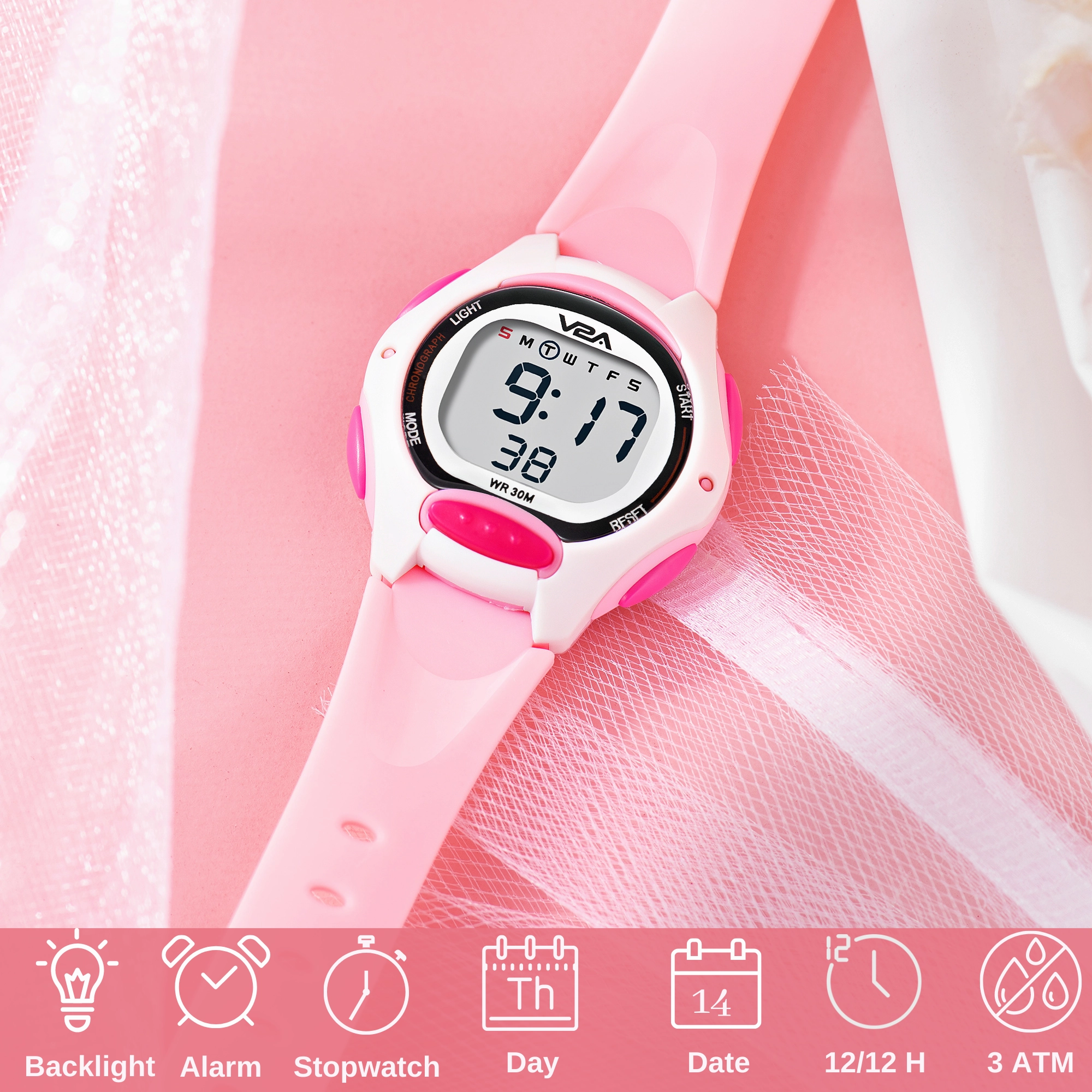 V2A Digital Watch for Boys ?Kids Between 3 to 10 Years of Age Multi-Functional 30 M Waterproof Digital Sports Watches for Boys| Watch for Kids Age 3 5 6 7 8