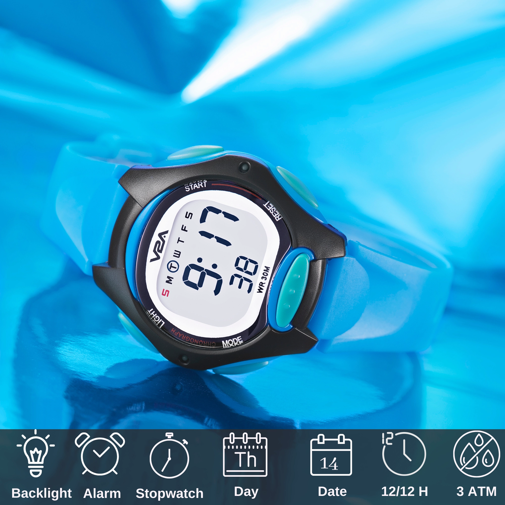 V2A Digital Watch for Boys ?Kids Between 3 to 10 Years of Age Multi-Functional 30 M Waterproof Digital Sports Watches for Boys| Watch for Kids Age 3 5 6 7 8