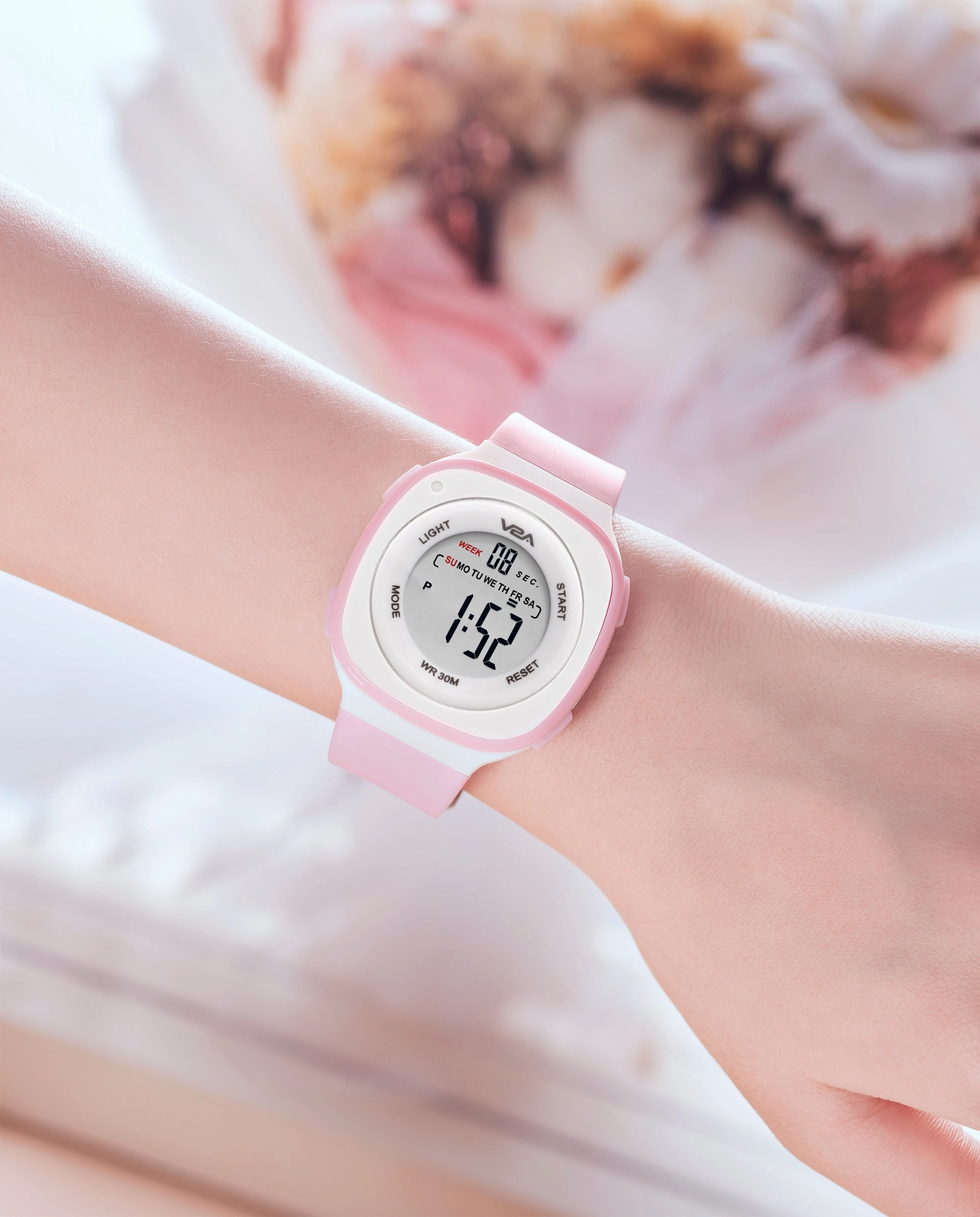 V2A Digital Watch for Girls ?Kids Between 4 to 14 Years of Age Multi-Functional 30 M Waterproof Digital Sports Watches for Girls | Digital Watch for Girls Age 4 5 6 7 8 9