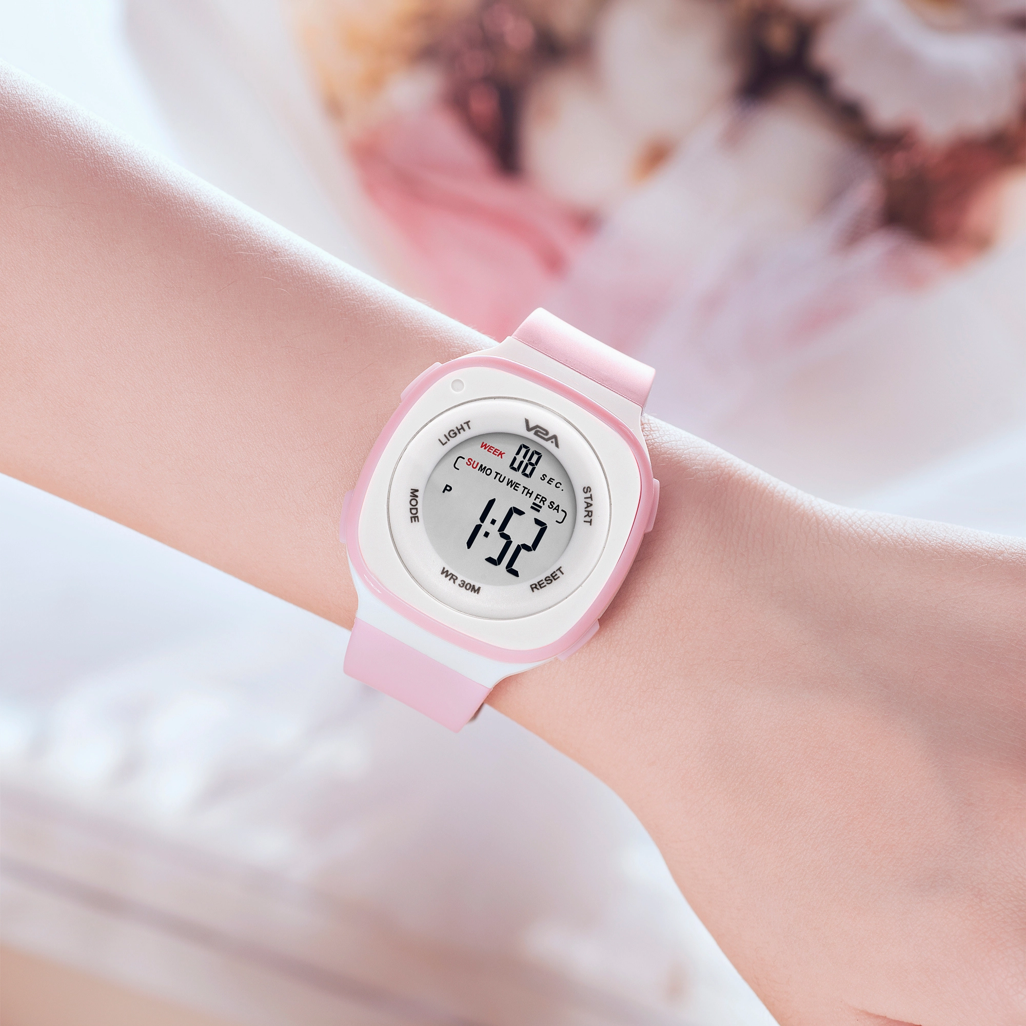 V2A Digital Watch for Girls ?Kids Between 4 to 14 Years of Age Multi-Functional 30 M Waterproof Digital Sports Watches for Girls | Digital Watch for Girls Age 4 5 6 7 8 9