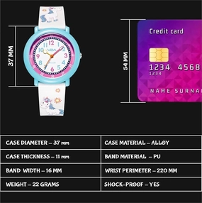 V2A Explorer Series Analog Watch for Kids (Ages 3?0) Fun Printed Band | Sports Style Watch for Boys & Girls | Ideal Birthday Gift or Return Gift