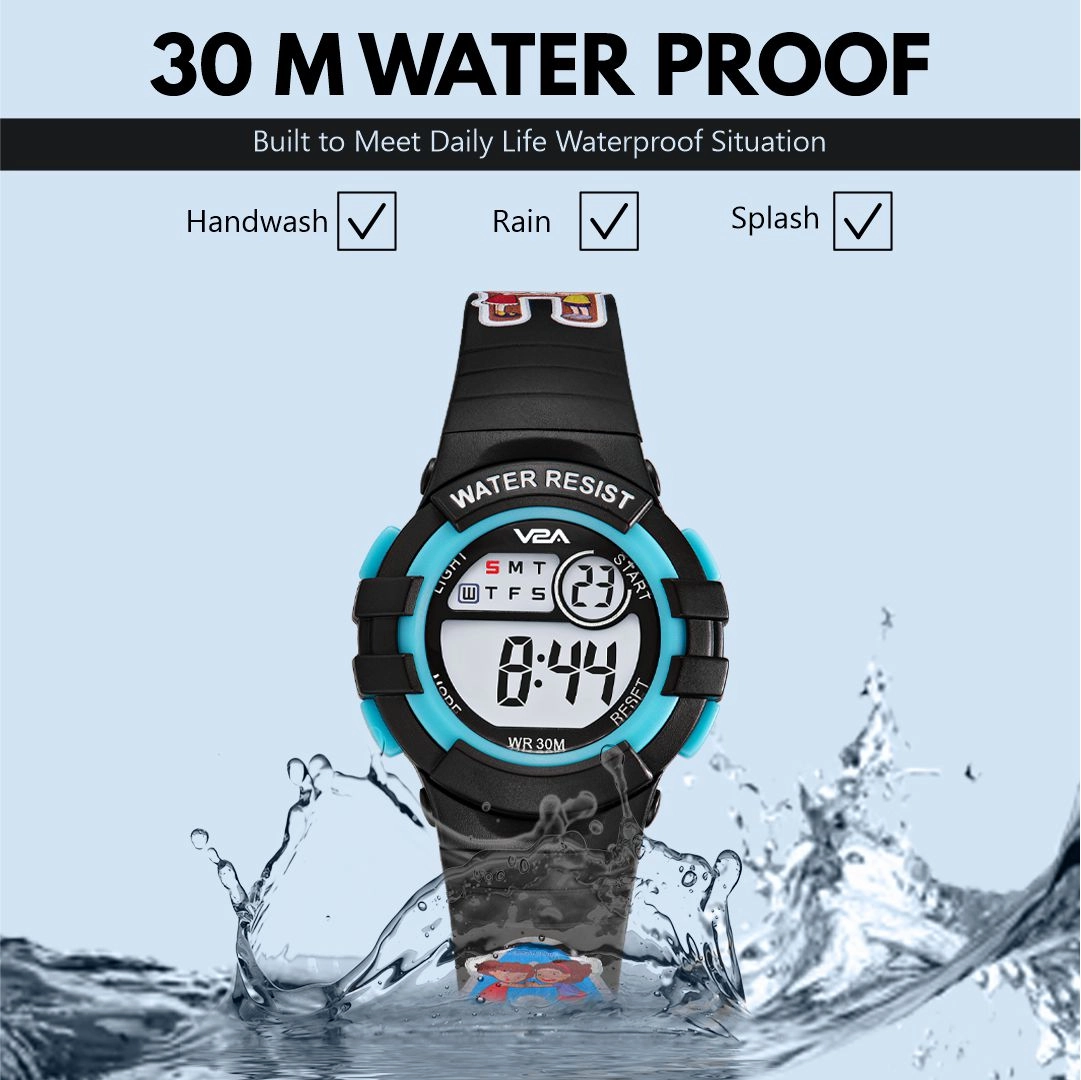 V2A Girls Kids Watch - Gifts for Girls Age 3-10 30 M Waterproof Digital Sports Watches for 3 4 5 6 7 8 Year Old Girls