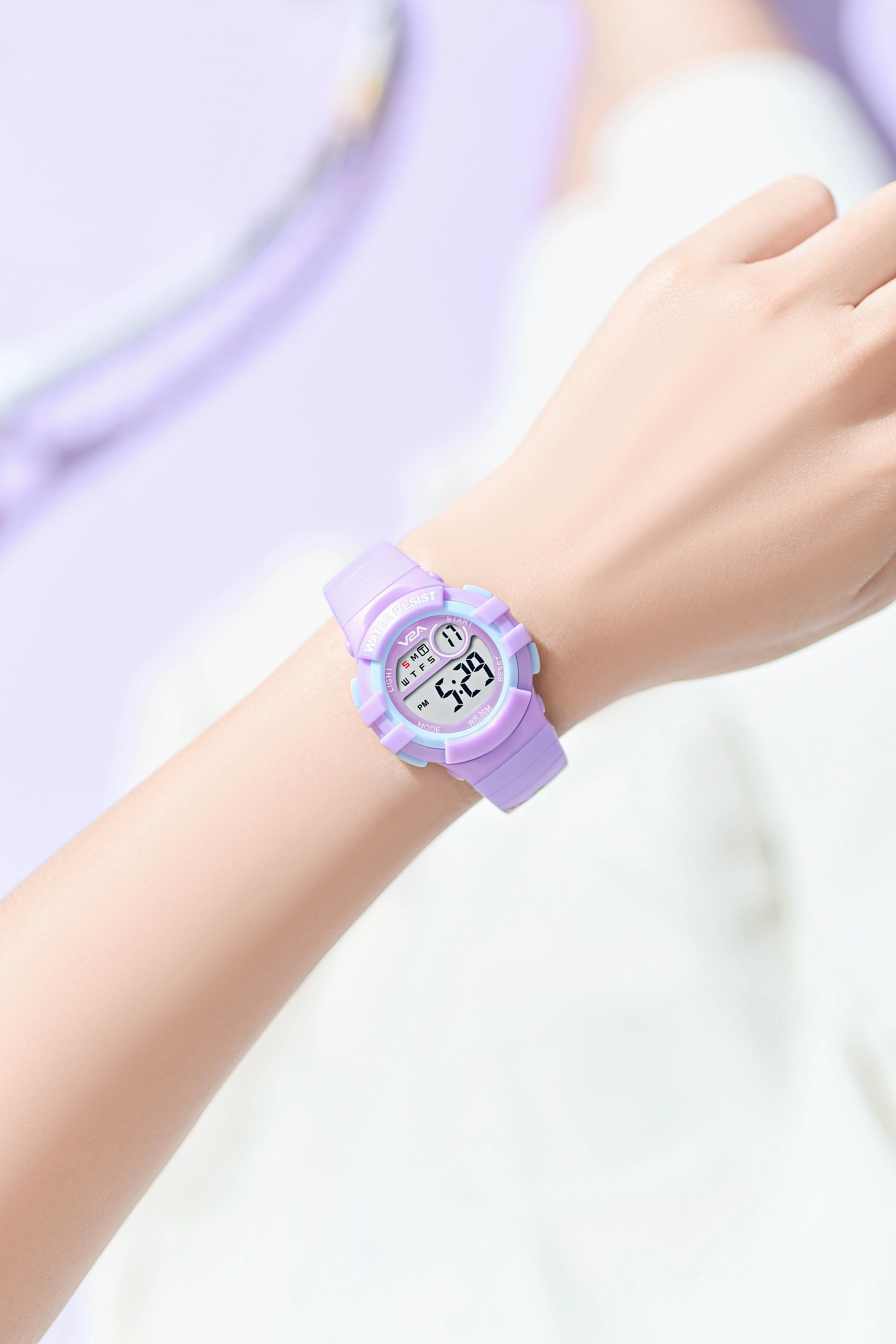 V2A Girls Kids Watch - Gifts for Girls Age 3-10 30 M Waterproof Digital Sports Watches for 3 4 5 6 7 8 Year Old Girls