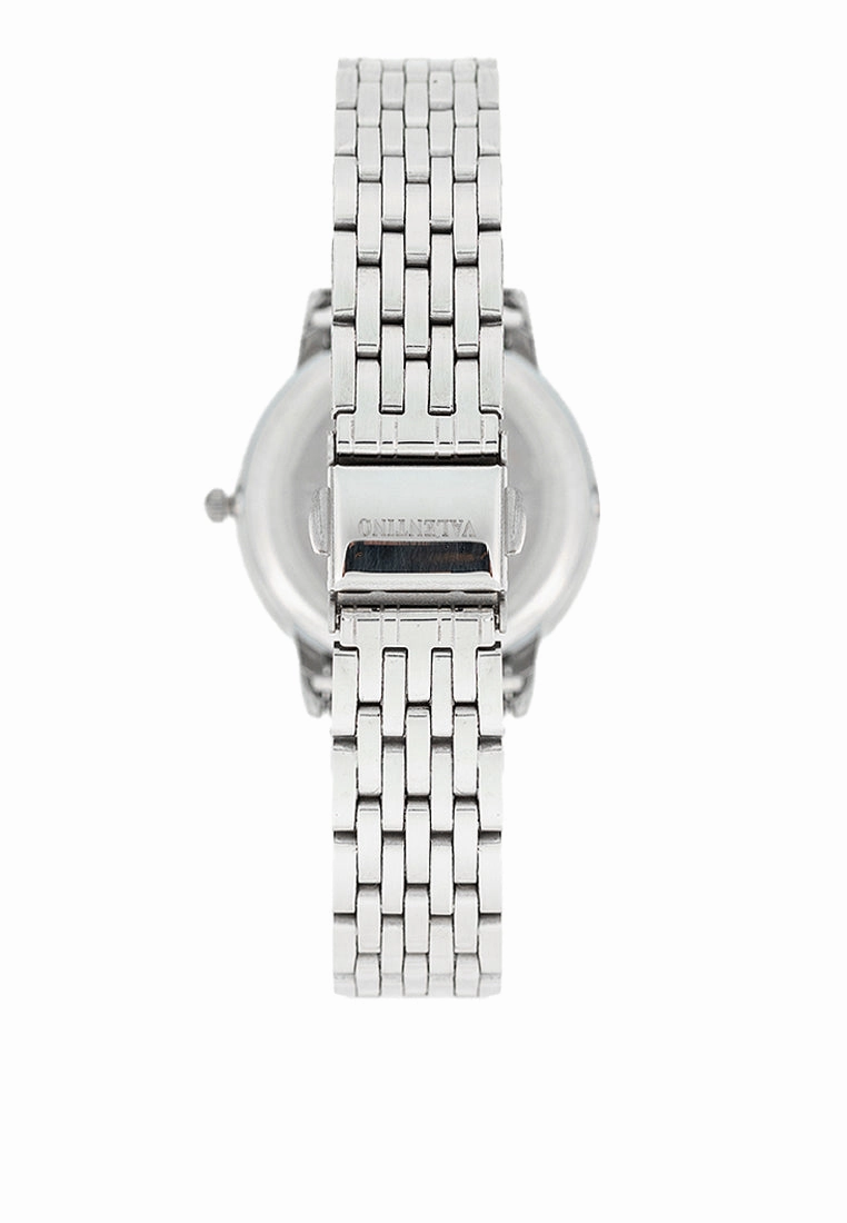 Valentino  20122447-BLACK DIAL Stainless Steel Strap Analog Watch for Women