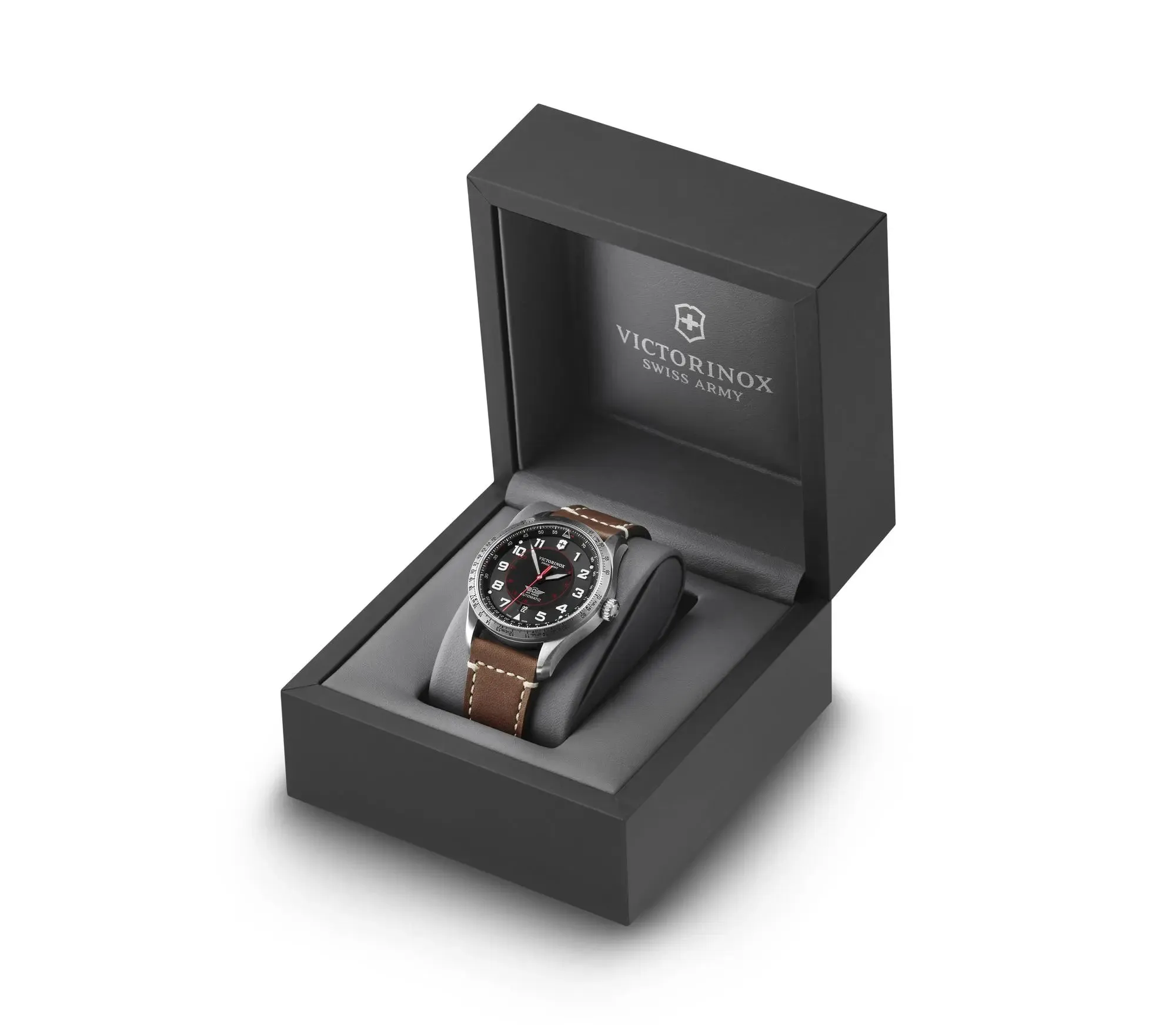 Victorinox Airboss Mechanical Black Dial Mens Watch 241973