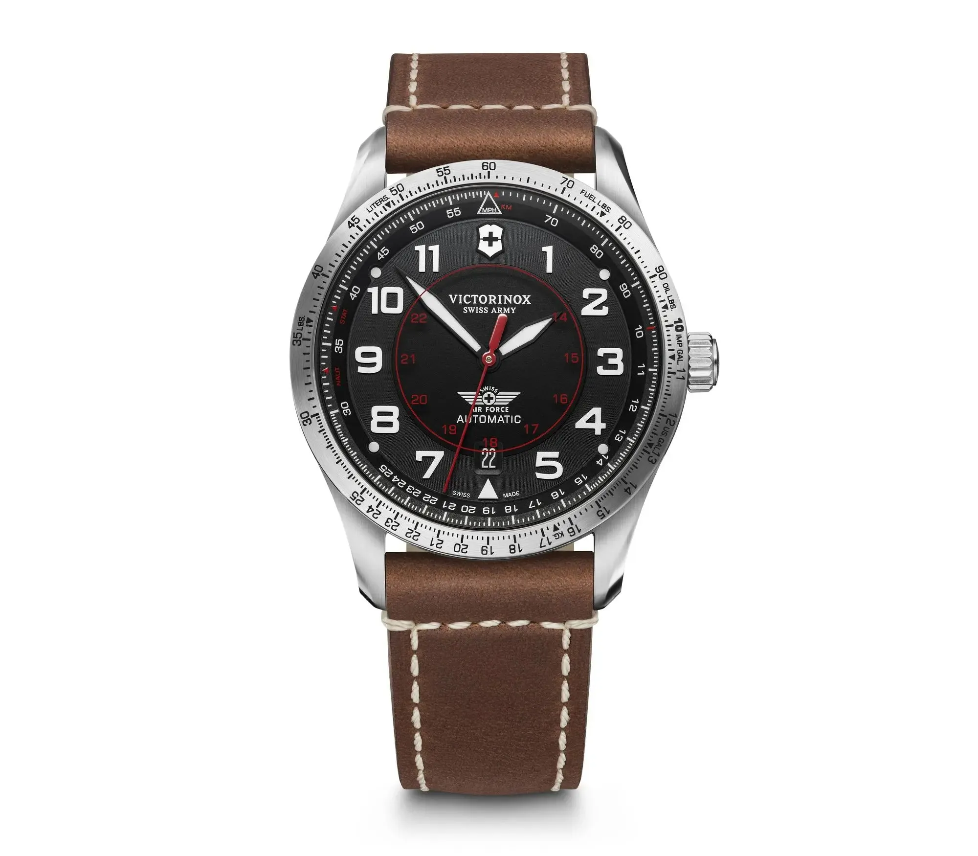 Victorinox Airboss Mechanical Black Dial Mens Watch 241973