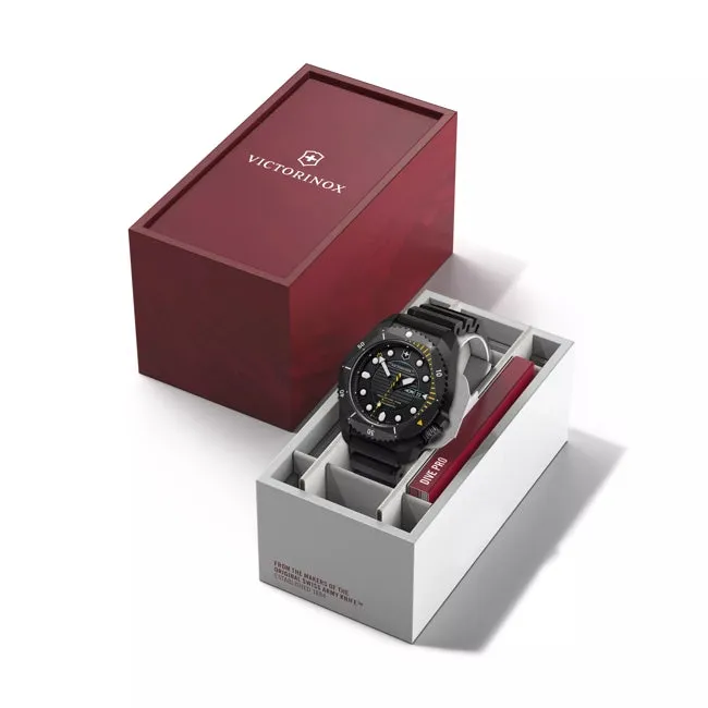 Victorinox Dive Pro Automatic Black Rubber Black Dial Watch 241997