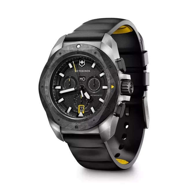 Victorinox Inox 43 Chrono Silver Case Black Dial Watch 242011