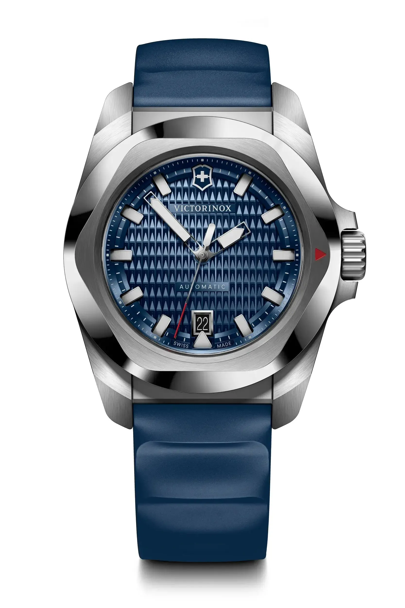 Victorinox I.N.O.X Automatic 41mm Set Bamboo Band Blue Dial Watch 242018.1