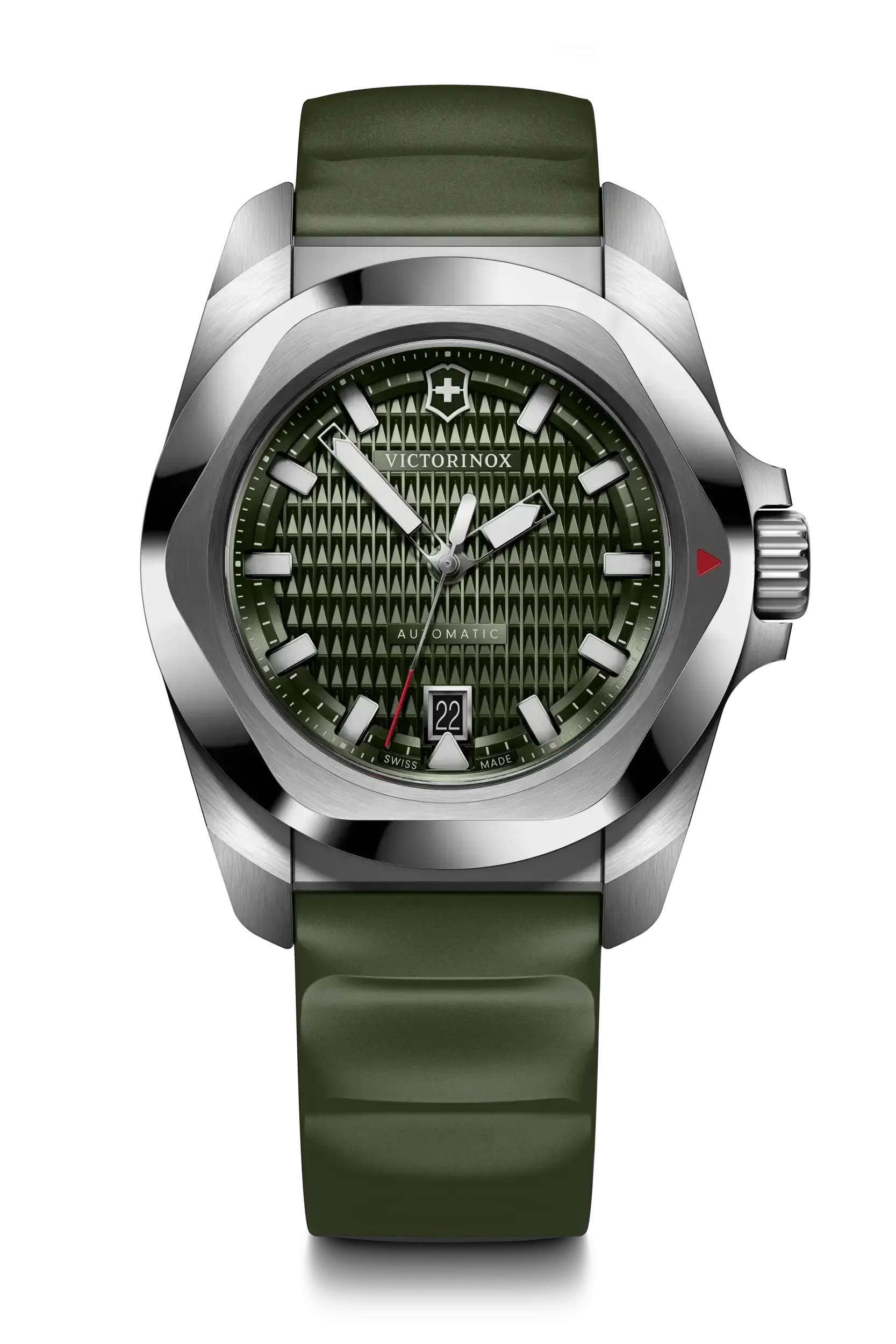 Victorinox I.N.O.X Automatic 41mm Set Green Rubber Green Dial Watch 242017.1