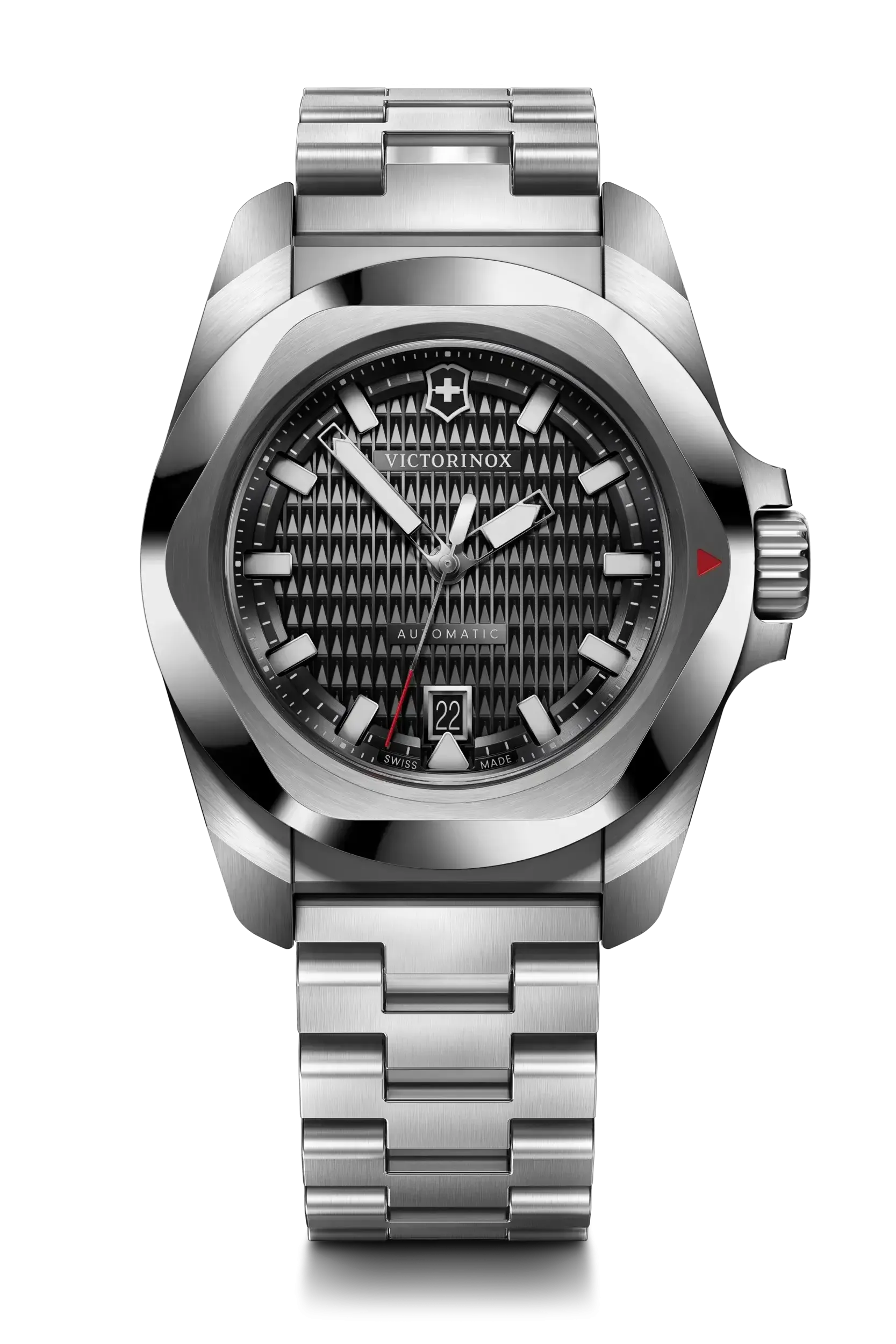 Victorinox I.N.O.X Automatic 41mm Stainless Steel Band Black Dial Watch 242019