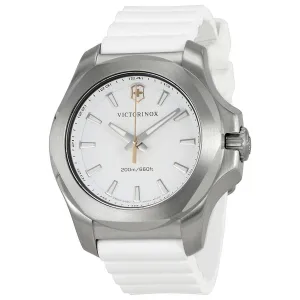 Victorinox I.N.O.X. V White Dial White Rubber Womens Watch