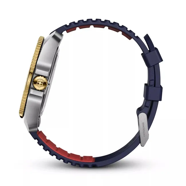 Victorinox Journey 1884 43mm Blue Rubber Strap Blue Dial Watch 242013