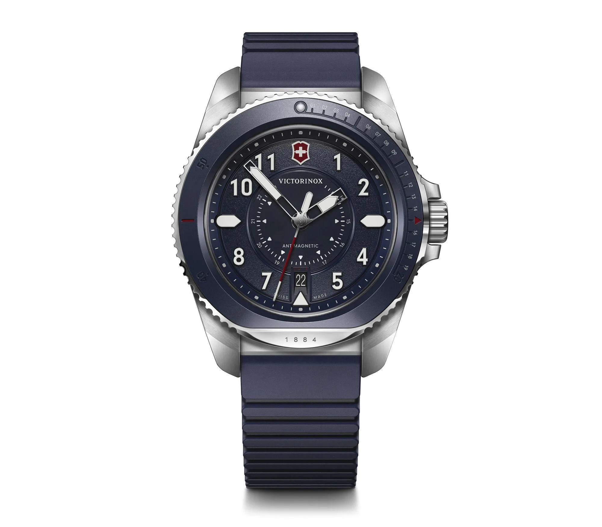 Victorinox Journey 1884 Blue Rubber Watch 241975