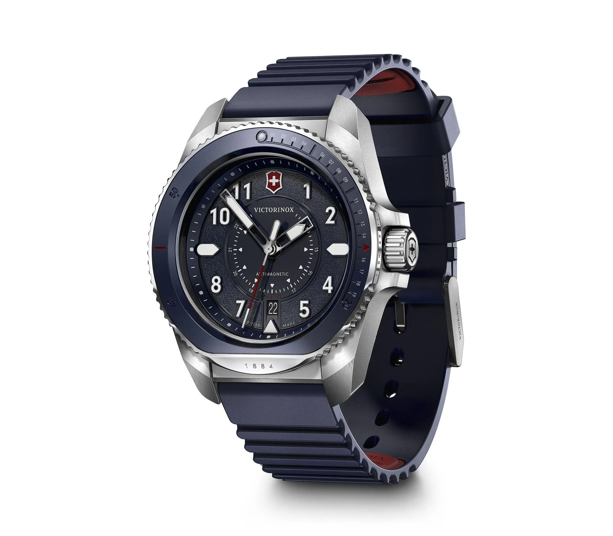 Victorinox Journey 1884 Blue Rubber Watch 241975