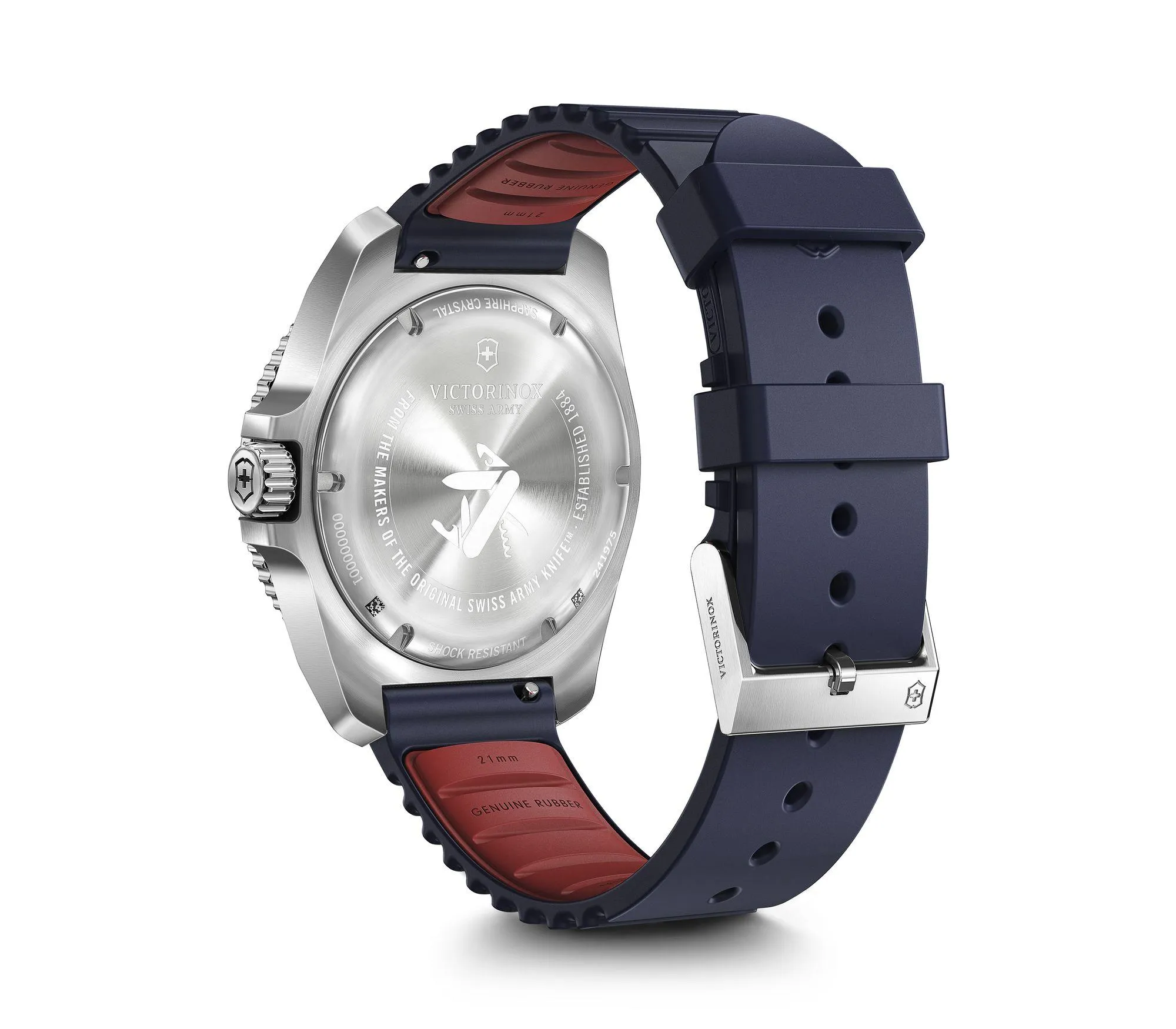 Victorinox Journey 1884 Blue Rubber Watch 241975