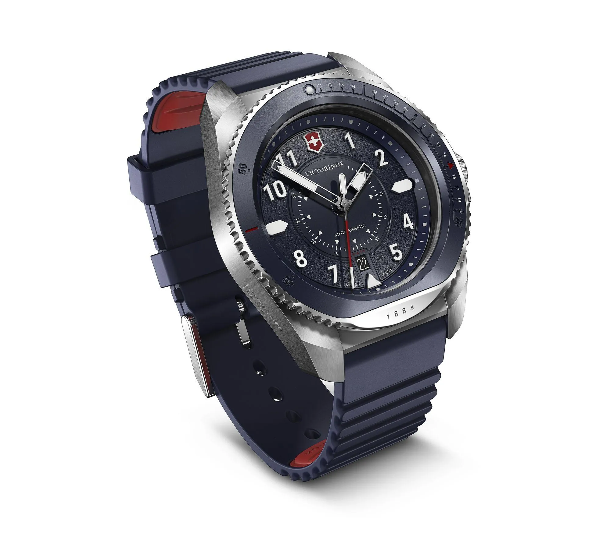 Victorinox Journey 1884 Blue Rubber Watch 241975