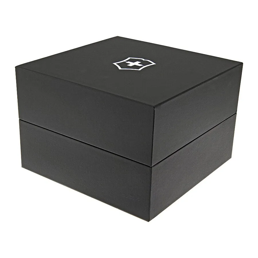 Victorinox Mens 241665 Swiss Army Night Vision Dark Grey Dial Black Ice Pvd Steel Watch