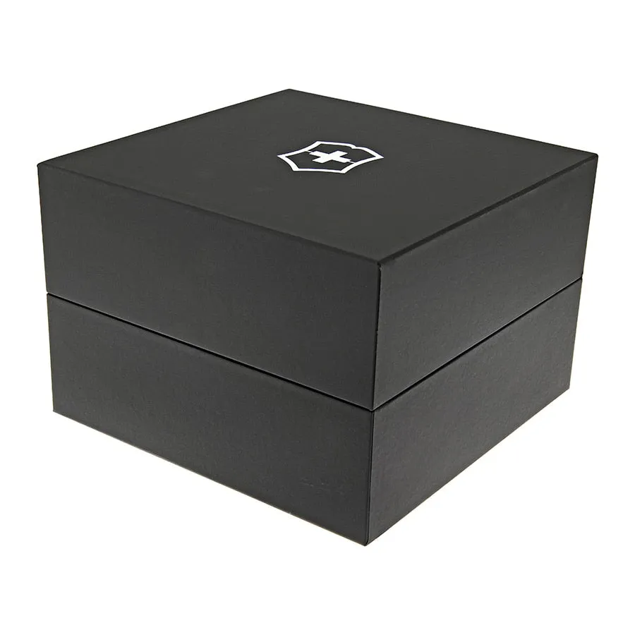 Victorinox Mens 241696 Maverick Stainless Steel Watch With Black Rubber Band