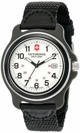 Victorinox Mens 249086 Original Xl Analog Display Swiss Quartz Black Watch