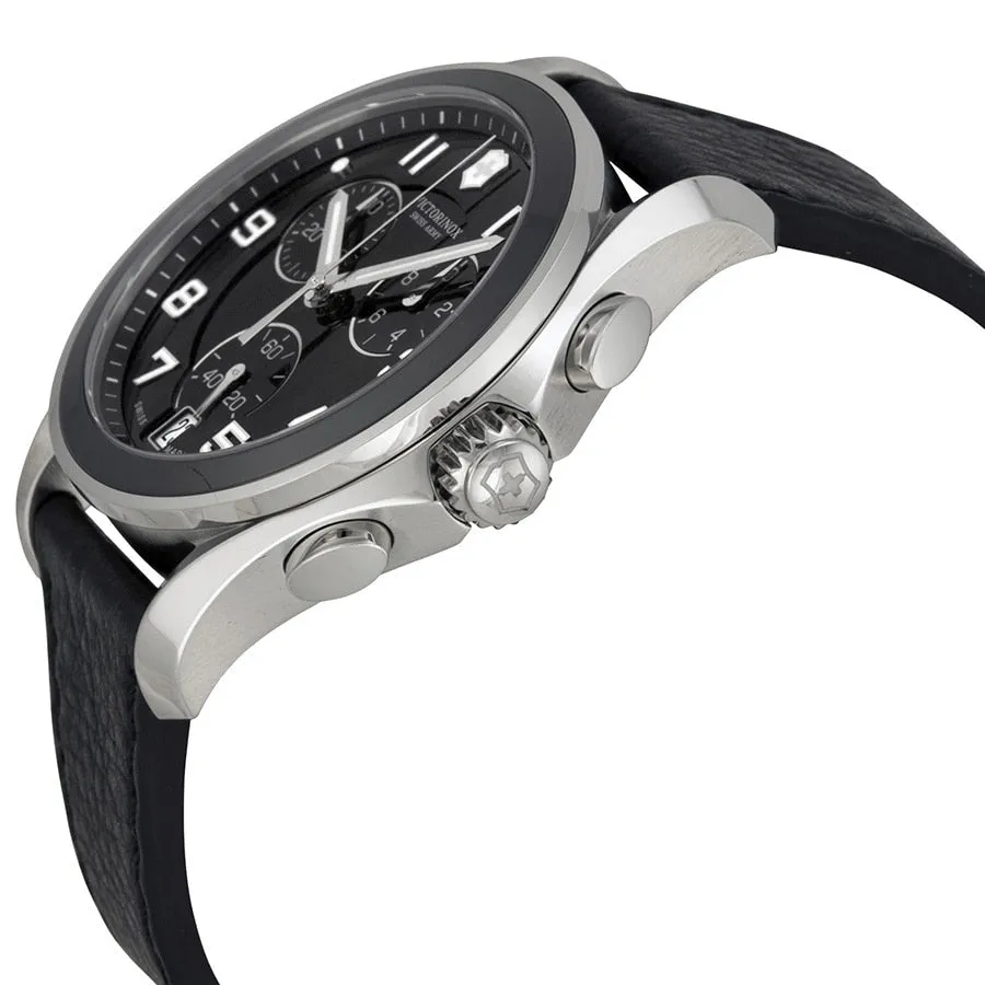 Victorinox Swiss Army Chrono Classic Black Ceramic Bezel Mens Watch 241545
