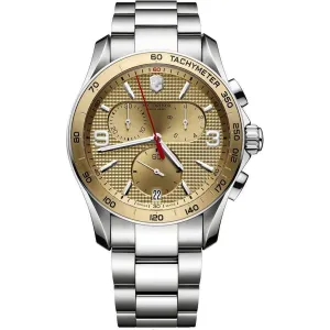 Victorinox Swiss Army Chrono Classic Gold-Tone Dial 241658 Men's Watch