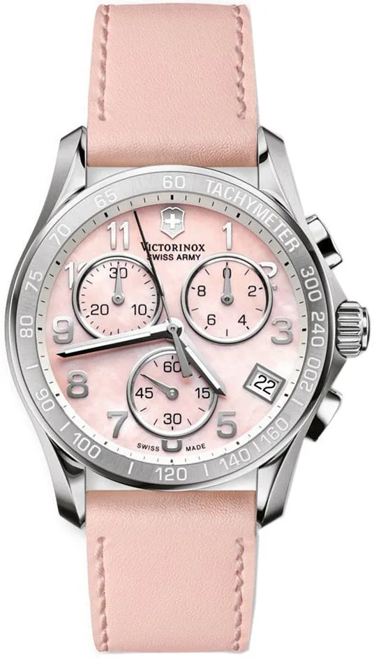 Victorinox Swiss Army Chrono Classic Mother Of Pearl Womens Quartz Watch 241419