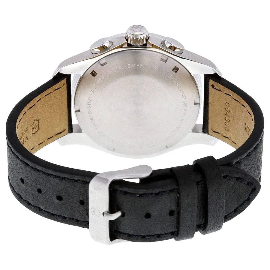 Victorinox Swiss Army Chrono Leather Strap Mens Watch