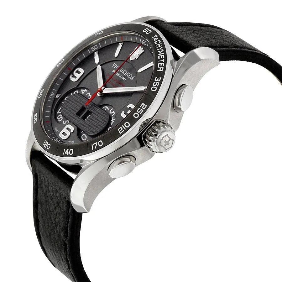 Victorinox Swiss Army Chrono Leather Strap Mens Watch